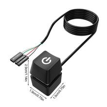 Load image into Gallery viewer, 1.65/5/10M Computer External Desktop Switch Controller Internet Cafe Desktop Computer Home Office Movable Extension Power Button With LED Light