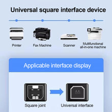 Load image into Gallery viewer, 1PC Pure Copper Square Port High-Speed USB 2.0 Print Cable Scanner Printer Copier Data Cable Mobile Computer Connecting Wire