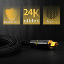Load image into Gallery viewer, 1 PC Digital Fiber Audio Cable Spdif Output Cable 5.1/7.1 Channel Power Amplifier Audio Cable For TV PS4 X-Box DVD Soundbar Decoder