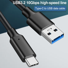 Load image into Gallery viewer, 1PC USB3.2 To Type-C Data Cable 10Gbps High-Speed Wire Gen2 Hard Disk Data Cable 3A QC 3.0 Fast Charging