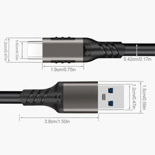 Load image into Gallery viewer, 1PC 10Gbps Mobile Hard Disk Cable USB3.2 A To C Gen2 3A 60W Data Cable For Hard Disk Mobile Phone Computer Camera