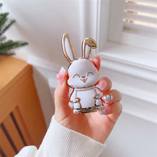 Load image into Gallery viewer, 1PC Portable Electroplated Smile Rabbit Pasteable Mobile Phone Stand Hardware Push Rod Foldable Desktop Lazy Stand