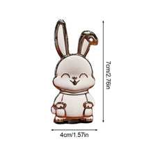 Load image into Gallery viewer, 1PC Portable Electroplated Smile Rabbit Pasteable Mobile Phone Stand Hardware Push Rod Foldable Desktop Lazy Stand