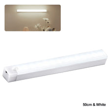 Load image into Gallery viewer, USB Rechargeable Car Sensor Light Automatic Induction White Warm Light Bar Magnetic Maual/Sensing Mode Lamp for Floor Trunk