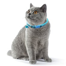 Load image into Gallery viewer, Adjustable Cat Collar Cat Leopard Prints Bell Collar Kitten Necklace Pet Collars for Small Dog Necklace