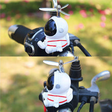 Load image into Gallery viewer, Creative Astronaut Motorcycle Bike Handlebar Decoration with Propeller MTB Motorbike Scooter Decor Accessories Resin Kids Bike Toys
