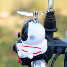 Load image into Gallery viewer, Creative Astronaut Motorcycle Bike Handlebar Decoration with Propeller MTB Motorbike Scooter Decor Accessories Resin Kids Bike Toys