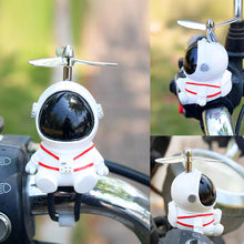 Load image into Gallery viewer, Creative Astronaut Motorcycle Bike Handlebar Decoration with Propeller MTB Motorbike Scooter Decor Accessories Resin Kids Bike Toys