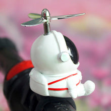Load image into Gallery viewer, Creative Astronaut Motorcycle Bike Handlebar Decoration with Propeller MTB Motorbike Scooter Decor Accessories Resin Kids Bike Toys