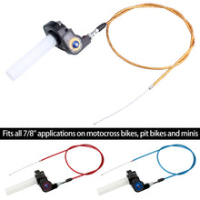 Load image into Gallery viewer, 22mm 7/8'' Motorcycle Handle Grips with Throttle Handle Grips 1200mm Throttle Cable Dit Pit Bike Enduro Motocross Parts Accessories