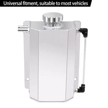 Load image into Gallery viewer, 1L/2L Oil Catch Can Reservoir Aluminum Tank Engine Coolant Radiator Overflow Oil Fuel Tank With Drain Plug Breather