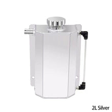 Load image into Gallery viewer, 1L/2L Oil Catch Can Reservoir Aluminum Tank Engine Coolant Radiator Overflow Oil Fuel Tank With Drain Plug Breather