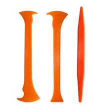 Load image into Gallery viewer, 3Pcs Car Wrap Micro Stick Squeegee Window Tinting Kit Corner Scraper Curves Slot Vinyl Gap Film Tools