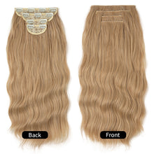 Load image into Gallery viewer, 4pcs/set High Heat Resistant Synthetic Fiber False Hair Women Daily Straight Wig Removeable Fluffy Hair Volume High Warped Wig