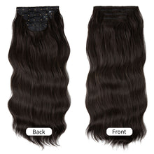 Load image into Gallery viewer, 4pcs/set High Heat Resistant Synthetic Fiber False Hair Women Daily Straight Wig Removeable Fluffy Hair Volume High Warped Wig