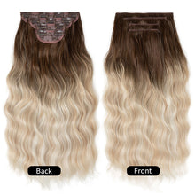 Load image into Gallery viewer, 4pcs/set High Heat Resistant Synthetic Fiber False Hair Women Daily Straight Wig Removeable Fluffy Hair Volume High Warped Wig