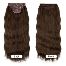Load image into Gallery viewer, 4pcs/set High Heat Resistant Synthetic Fiber False Hair Women Daily Straight Wig Removeable Fluffy Hair Volume High Warped Wig