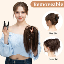Load image into Gallery viewer, High Heat Resistant Synthetic Fiber False Hair Women Daily Straight Wig Clip Easy Instant Removeable Fluffy Hair Volume High Warped Wig