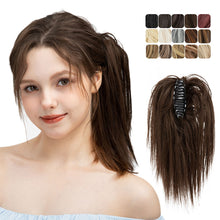 Load image into Gallery viewer, High Heat Resistant Synthetic Fiber False Hair Women Daily Straight Wig Clip Easy Instant Removeable Fluffy Hair Volume High Warped Wig