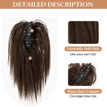 Load image into Gallery viewer, High Heat Resistant Synthetic Fiber False Hair Women Daily Straight Wig Clip Easy Instant Removeable Fluffy Hair Volume High Warped Wig