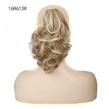 Load image into Gallery viewer, Wig Female Short Hair Ponytail Pear Flower Curl Chemical Fiber High Ponytail Natural Fluffy Curly Hair Wedge Ponytail Wig