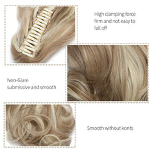 Load image into Gallery viewer, Wig Female Short Hair Ponytail Pear Flower Curl Chemical Fiber High Ponytail Natural Fluffy Curly Hair Wedge Ponytail Wig
