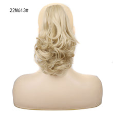 Load image into Gallery viewer, Wig Female Short Hair Ponytail Pear Flower Curl Chemical Fiber High Ponytail Natural Fluffy Curly Hair Wedge Ponytail Wig