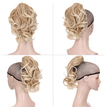 Load image into Gallery viewer, Wig Female Short Hair Ponytail Pear Flower Curl Chemical Fiber High Ponytail Natural Fluffy Curly Hair Wedge Ponytail Wig