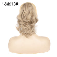 Load image into Gallery viewer, Wig Female Short Hair Ponytail Pear Flower Curl Chemical Fiber High Ponytail Natural Fluffy Curly Hair Wedge Ponytail Wig