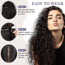 Load image into Gallery viewer, 6pcs Set Wig Pieces Corn Perm Long Curly Wig Pieces 16 Card Wavy Curly Highlight Dye Hair Extensions Women Wig