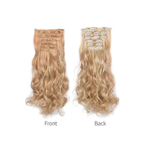 Load image into Gallery viewer, 6pcs Wig Pieces Large Wavy Curly Hair Long Hair Women's Wig Pieces Lightweight and Highlight Dyed Wig Pieces False Hair Piece