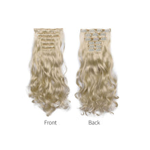Load image into Gallery viewer, 6pcs Wig Pieces Large Wavy Curly Hair Long Hair Women's Wig Pieces Lightweight and Highlight Dyed Wig Pieces False Hair Piece