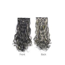 Load image into Gallery viewer, 6pcs Wig Pieces Large Wavy Curly Hair Long Hair Women's Wig Pieces Lightweight and Highlight Dyed Wig Pieces False Hair Piece