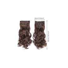 Load image into Gallery viewer, 6pcs Wig Pieces Large Wavy Curly Hair Long Hair Women's Wig Pieces Lightweight and Highlight Dyed Wig Pieces False Hair Piece