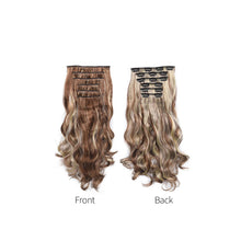 Load image into Gallery viewer, 6pcs Wig Pieces Large Wavy Curly Hair Long Hair Women's Wig Pieces Lightweight and Highlight Dyed Wig Pieces False Hair Piece