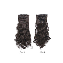 Load image into Gallery viewer, 6pcs Wig Pieces Large Wavy Curly Hair Long Hair Women's Wig Pieces Lightweight and Highlight Dyed Wig Pieces False Hair Piece