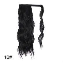 Load image into Gallery viewer, Water Ripple Ponytail Wig Patch Long Hair Large Wave Wig Lightweight Synthetic Fiber False Hair Piece Women's Highlight Dyed Wig