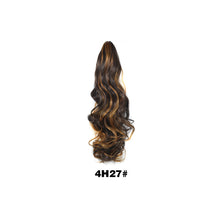 Load image into Gallery viewer, 20inch Synthetic Long Wavy Claw Clip Ponytail Wig Hair Extension Blonde Ponytail Extension Women Pony Tail Hair False Hair
