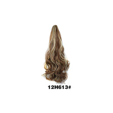 Load image into Gallery viewer, 20inch Synthetic Long Wavy Claw Clip Ponytail Wig Hair Extension Blonde Ponytail Extension Women Pony Tail Hair False Hair