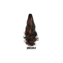 Load image into Gallery viewer, 20inch Synthetic Long Wavy Claw Clip Ponytail Wig Hair Extension Blonde Ponytail Extension Women Pony Tail Hair False Hair