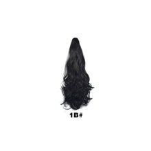 Load image into Gallery viewer, 20inch Synthetic Long Wavy Claw Clip Ponytail Wig Hair Extension Blonde Ponytail Extension Women Pony Tail Hair False Hair