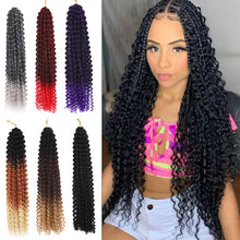 Load image into Gallery viewer, African Women's Finger Extensions 18 Inch Hand Hooks Dirty Braids Synthetic Fiber Wigs Women Highlight Dyed False Hair Wig