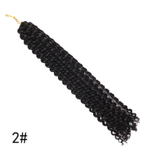 Load image into Gallery viewer, African Women's Finger Extensions 18 Inch Hand Hooks Dirty Braids Synthetic Fiber Wigs Women Highlight Dyed False Hair Wig
