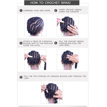 Load image into Gallery viewer, African Women's Finger Extensions 18 Inch Hand Hooks Dirty Braids Synthetic Fiber Wigs Women Highlight Dyed False Hair Wig