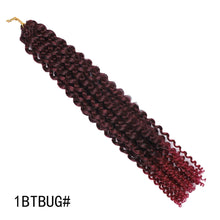 Load image into Gallery viewer, African Women's Finger Extensions 18 Inch Hand Hooks Dirty Braids Synthetic Fiber Wigs Women Highlight Dyed False Hair Wig