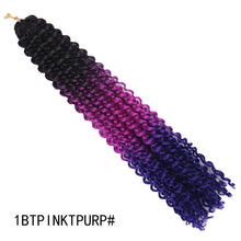Load image into Gallery viewer, African Women's Finger Extensions 18 Inch Hand Hooks Dirty Braids Synthetic Fiber Wigs Women Highlight Dyed False Hair Wig