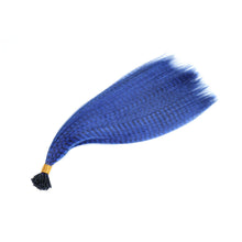 Load image into Gallery viewer, 50pcs Feather Hair Extension Fake Hair Tip Rainbow Synthetic Hair 16inch Hairpiece Feather for Hair Extension Wig False Hair Piece