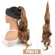 Load image into Gallery viewer, 30Inch Synthetic Flexible Wrap Around Ponytail Wig Long Wavy Layered Fake Ponytail Hairpiece Extensions Women Daily Wig