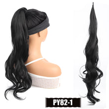 Load image into Gallery viewer, 30Inch Synthetic Flexible Wrap Around Ponytail Wig Long Wavy Layered Fake Ponytail Hairpiece Extensions Women Daily Wig