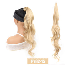 Load image into Gallery viewer, 30Inch Synthetic Flexible Wrap Around Ponytail Wig Long Wavy Layered Fake Ponytail Hairpiece Extensions Women Daily Wig